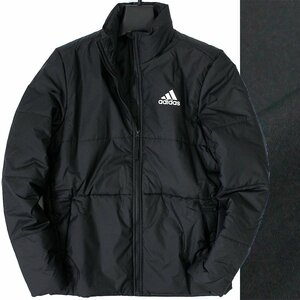 新品 秋冬 adidas アディダス ゴルフにお勧め 中綿 ジャケット XL 黒 GOLF パデッド ブルゾン ジップアップ スポーツ アウター ◆CI1627G