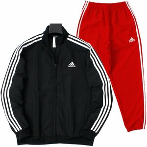 新品 秋冬 adidas アディダス ウーブン トラックスーツ セットアップ L 黒 ジャケット パンツ 上下セット メンズ スポーツ ◆CI1644A