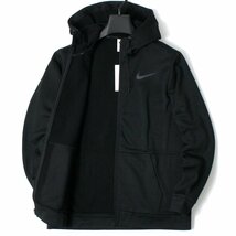 新品 秋冬 NIKE ナイキ Therma-FIT 裏起毛 ジップアップ パーカー 2XL 黒 ジャケット フリース フルジップ フーディー メンズ ◆SZ1397C_画像3