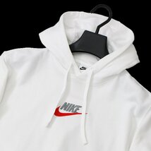 新品 秋冬 NIKE ナイキ フレンチテリー プルオーバー パーカー 2XL スウェット フーディ ロゴ刺繍 メンズ 白 ホワイト ◆CI1676C_画像3