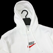 新品 秋冬 NIKE ナイキ フレンチテリー プルオーバー パーカー 2XL スウェット フーディ ロゴ刺繍 メンズ 白 ホワイト ◆CI1676C_画像4