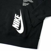 新品 秋冬 NIKE ナイキ 裏起毛 スウェット パーカー 2XL クラブ フリース プルオーバー フーディ ビッグロゴ メンズ ブラック ◆SW1540C_画像5