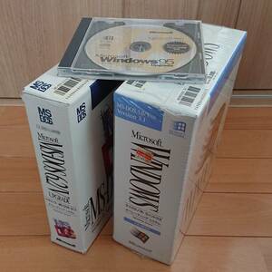 Windows3.1 未開封 CD-ROM版 Windows95 UPGRADE MS-DOS 6.2 UPGRADE