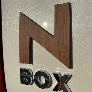 N-BOX HONDA 木目調 ウッド調 ステッカー シール エヌボックス エンブレム