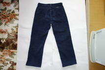 Vintage 古着 80s USA製 Wrangler 85430NV コーデュロイ パンツ W32 ネイビー / ラングラー トラウザー スラックス 11MWZ シルエット_画像2