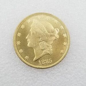 1円スタート 金貨 1885 ゴールドコイン アンティーク コイン 金コイン アメリカ レプリカ 392