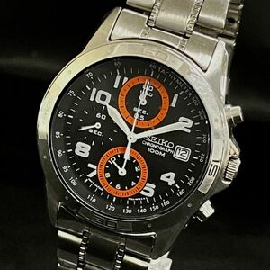 CAM558T SEIKO セイコー CHRONOGRAPH 100M クロノグラフ 7T92-0FD0 デイト クォーツ メンズ腕時計 シルバー系