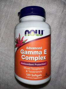 Now Foods （ナウフーズ）ガンマEコンプレックス120粒Advanced Gamma E Complex/MRM Nutrition complete E 60粒　ビタミンE 4個　