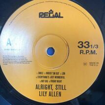 b 12インチ リリー・アレン Lily Allen Alright,Still LP レコード 5点以上落札で送料無料_画像2