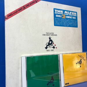 b 2CD 二枚組 BOXセット THE ALFEE アルフィー ONE NIGHT DREAMS 1983-1987 LP レコード 5点以上落札で送料無料