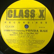b 12インチ Community Featuring Fonda Rae / Over Like A Fat Rat '95 LP レコード 5点以上落札で送料無料_画像3