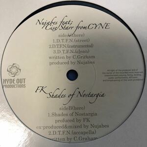 b 12インチ Nujabes Featuring Cise Starr / FK D.T.F.N. / Shades Of Nostalgia ヌジャベス LP レコード 5点以上落札で送料無料