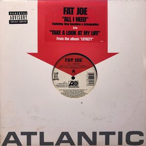 b 12インチ ファット・ジョー Fat Joe ALL I NEED LP レコード 5点以上落札で送料無料