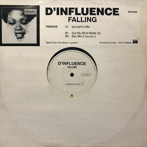 b 12インチ D'Influence Falling LP レコード 5点以上落札で送料無料