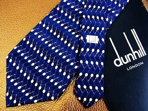 ★並品★4R00284【dunhill】ダンヒル「浮き 釣り 柄」ネクタイ