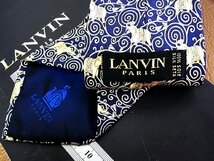 ★並品★4R00557【LANVIN】ランバン「象 ゾウ 動物 花 植物 柄」ネクタイ_画像2