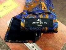 ★並品★4R01253【ETRO】エトロ「ペイズリー 花 植物 柄」ネクタイ_画像3