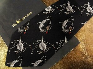 * staple product *4R01731[POLO] Ralph Lauren [ fish marlin pattern ] necktie 
