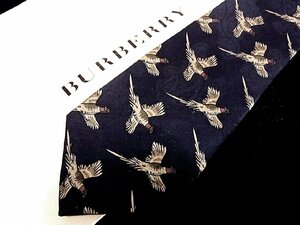 ♪今週の特売980円～♪2629♪良品【BURBERRY】バーバリー【鳥 雉 キジ 柄】ネクタイ♪