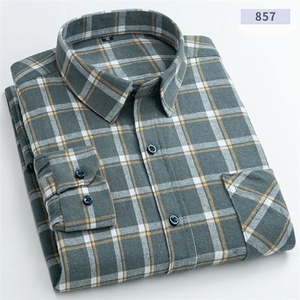 チェックネルシャツ メンズ 長袖 ネルシャツ フランネルシャツ カジュアルシャツ ビジネス 綿100% シャツ チェックシャツ　11013/4XL(44)