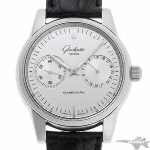 GLASHUTTE ORIGINAL グラスヒュッテオリジナル セネタ ハンドデイト オートマチック Cal.39 1-39-58-02-02-04 SS メンズ 時計 2210321の画像1