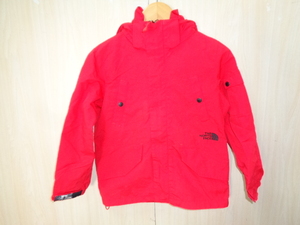 a912◆THE NORTH FACE マウンテンパーカー◆ザ・ノースフェイス 120 ジュニアサイズ 子供服 レッド ナイロン素材 海外輸入正規品6A