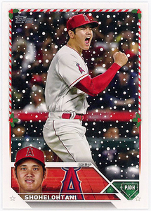 DODGERS移籍▲大谷翔平SHOHEI OHTANI/2023 TOPPS HOLIDAY H17!