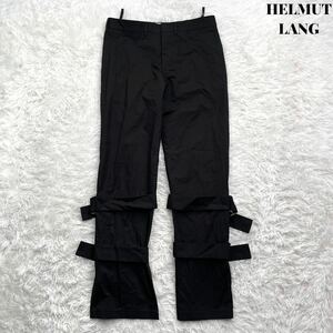 【美品】HELMUT LANG ヘルムートラング パラシュート パンツ ブラック アーカイブ 46