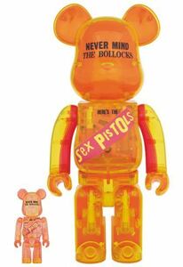 2015年発売 BE@RBRICK Sex Pistols クリア Ver.100% & 400% 新品未開封 ベアブリック メディコムトイ