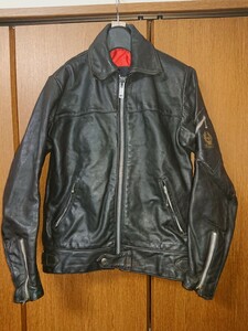 70 -х годов винтажный винтаж, сделанный в Великобритании Belstaff Belstaff Single Riders Jacket Lewas кожаный мавитерский талисман