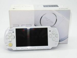 AA 12-6 SONY ソニー プレイステーションポータブル PSP-3000 PW ホワイト 初期化済 箱.取説.2GBメモリ.充電ケーブル付 携帯ゲーム機