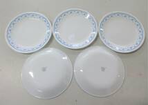 10枚セット★送料無料 即決!!★中古 CORELLE コレール ブルーフラワー プレート 皿 直径21.5ｃｍ _画像4