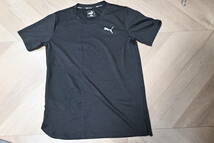 美品 ☆ PUMA Running　プーマ　半袖　Mサイズ　黒　DRI CELL Tシャツ　Mサイズ メンズ　　ポリエステル素材　送料：250円_画像1