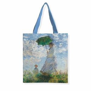 【日本未発売】アート トートバッグ A4 モネ 日傘をさす女性 Woman with a Parasol Monet