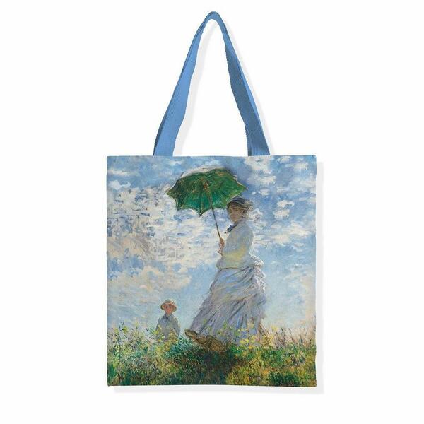 新品 アート トートバッグ A4 モネ 日傘をさす女性 Woman with a Parasol Monet 日本未発売