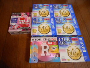 新品　マクセル CD-R 700MB　THATS CD-R 700MB　マクセル CD-R 650MB　TDK CD-R 650MB　計70枚