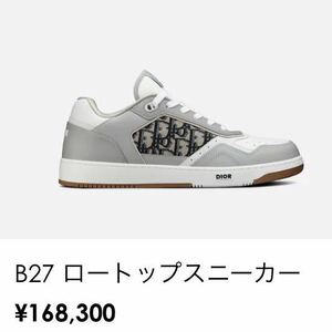 Dior B27 Low Top Sneaker Dior Oblique Jacquard Grey 27㌢