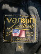 vanson / バンソン　C2D2 ダブルライダースジャケット　サイズ36_画像5