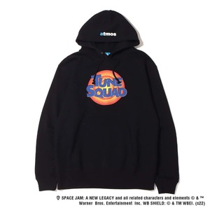 新品 ATMOS アトモス プルオーバー スウェット パーカー M 黒 ワーナーブラザーズ スペースジャム TOKYO COMICON SPACE JAM HOODIE