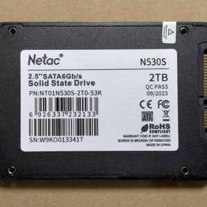 Netac N530S SATAIII 2.5インチサイズ SSD 2TB 1枚