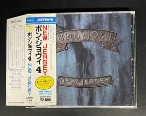 BON JOVI - 4 New Jersey【国内盤・帯付 28PD-498】ボン・ジョヴィ