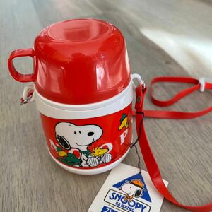 レトロSNOOPY水筒　マグ　コップ付き水筒　ストロー付き水筒　550ml