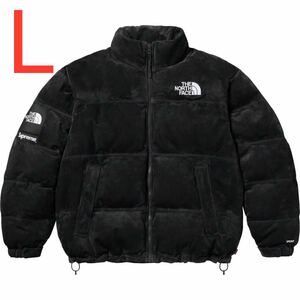 Supreme The North Face Suede Nuptse Jacket Black Lサイズ 700-Fill Down シュプリーム ノースフェイス スエード ヌプシ ジャケット