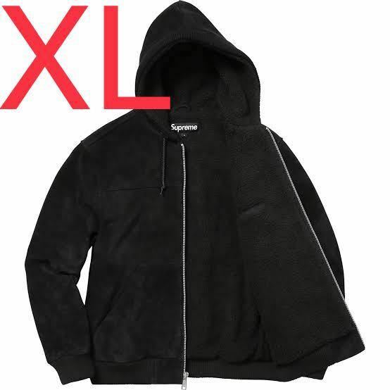 Supreme Hooded Suede Work Jacket Black XLサイズ シュプリーム フーデッドスエードワークジャケット ブラック Leather レザー
