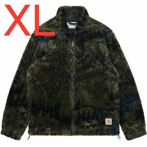 Carhartt WIP High Plains Liner Jacket XL カーハート ボアフリースジャケット Camo カモ