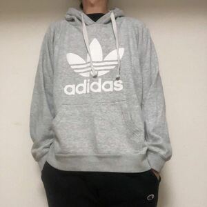 アディダスオリジナルス adidas Originals OG 3FOIL HOODIE トレフォイル パーカー フーディー J 2XOグレー 