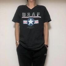 アビレックスavirex USAFエアフォースTシャツ　Lミリタリー系_画像1