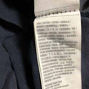 アバクロンビー&フィッチAbercrombie & Fitch ビンテージ加工ワッペン 刺繍TシャツM 袖裾シングルステッチの画像9