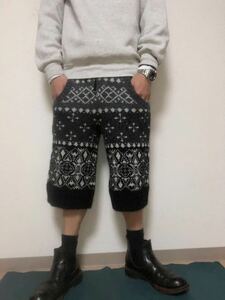  made in Japan Ad Vantage cycle Ships nordic knitted cropped pants 