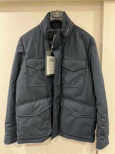 新品未使用 WOOLRICH ウールリッチ LUXE FIELD JACKET M-65 ダウン EU M ネイビー 干場